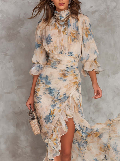 Capucine | Robe Maxi Fleurie Vintage