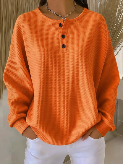 Mirabelle | Sweat Henley Gaufré Cocooning