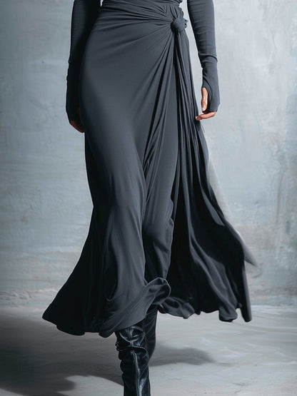 Edmée - Robe Maxi à Nœud Latéral