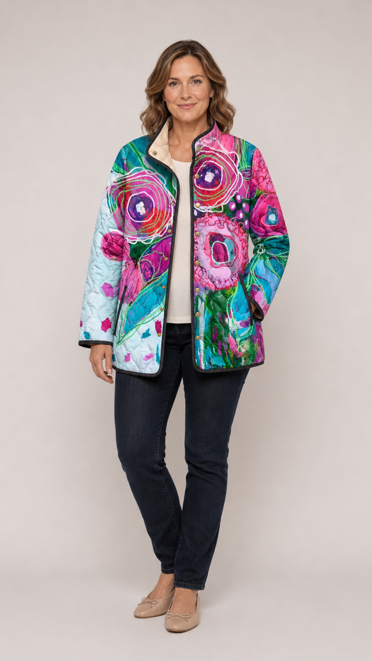 Isabelle | Veste Élégante à Motif Floral