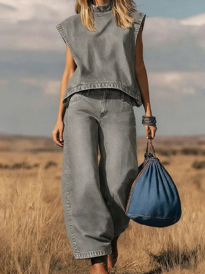 Élodie | Ensemble Ample avec Pantalon Large