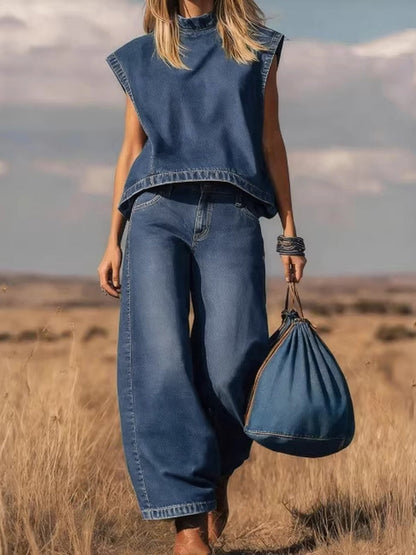 Élodie | Ensemble Ample avec Pantalon Large
