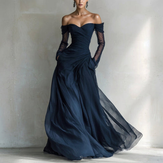 Léonie | Robe Longue Épaules Dénudées