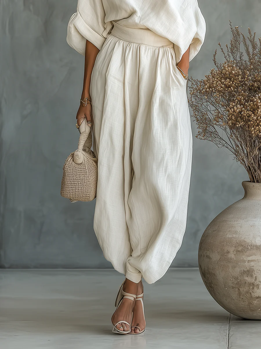 Magali | Ensemble Top Une Épaule et Pantalon Large