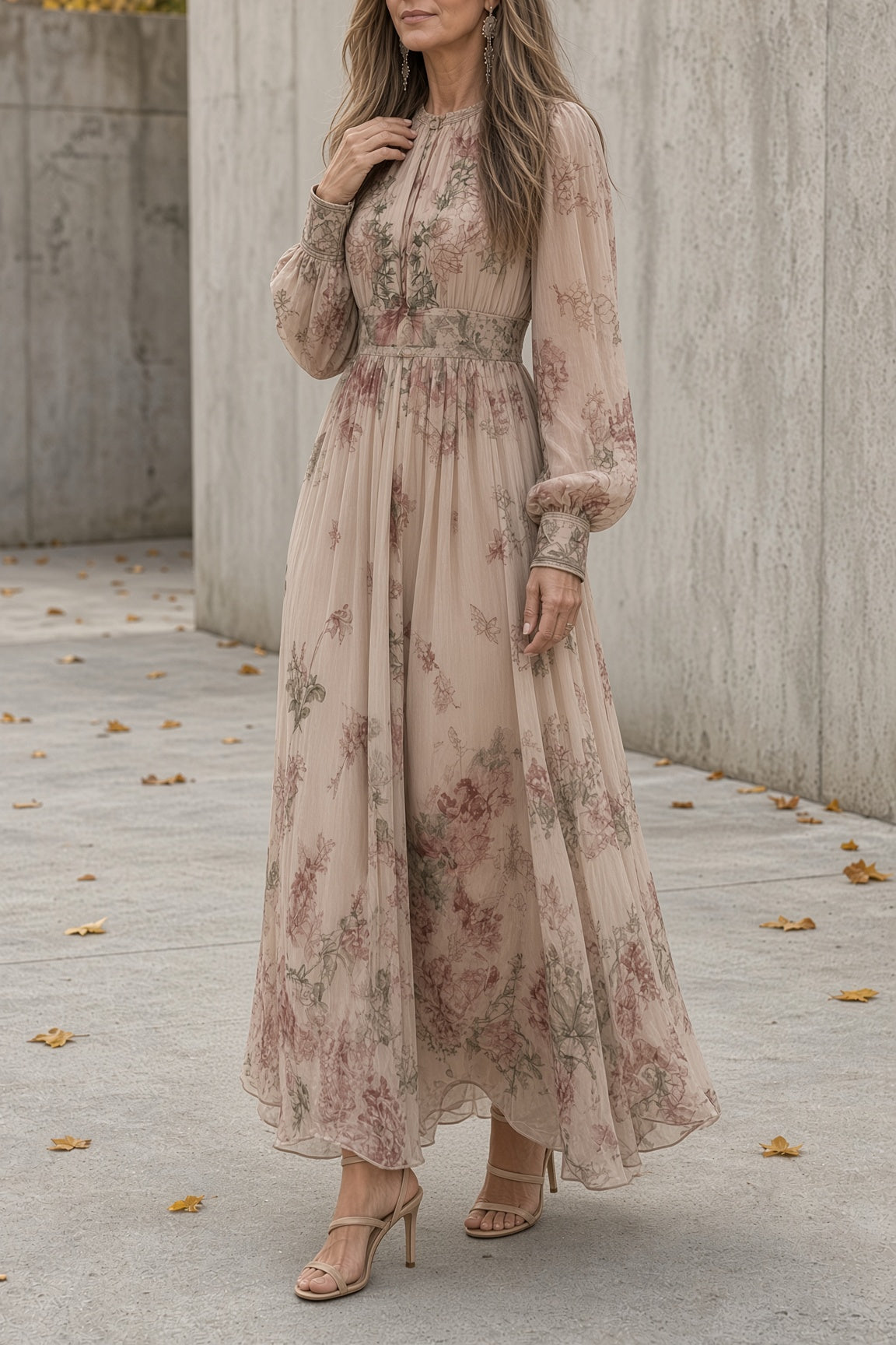 Louise | Robe Maxi Fleurie