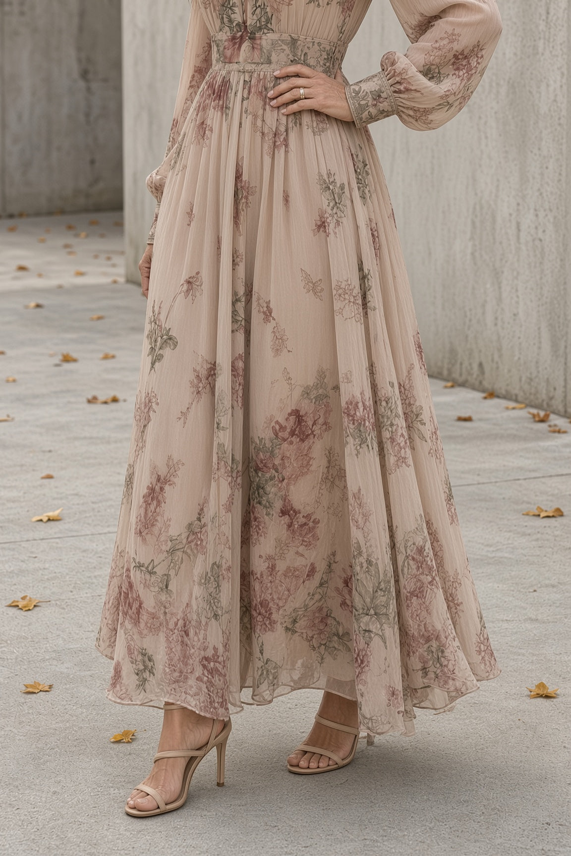 Louise | Robe Maxi Fleurie