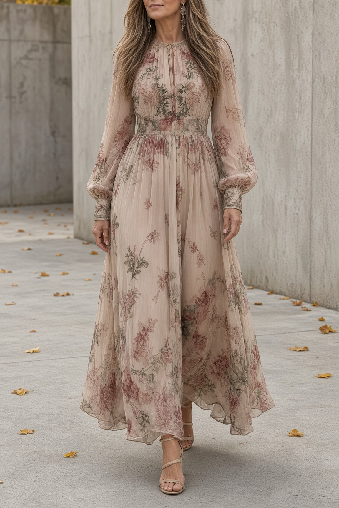 Louise | Robe Maxi Fleurie