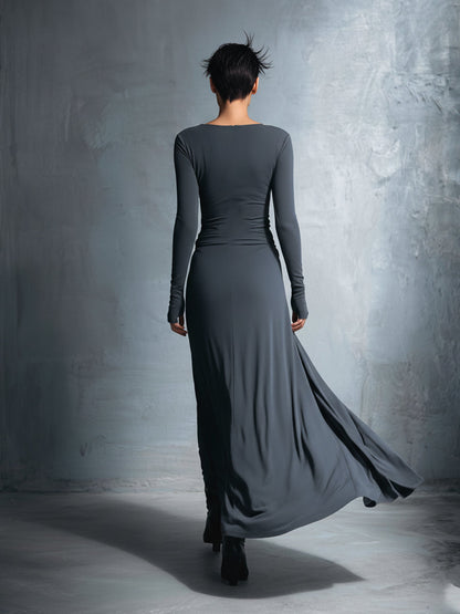 Edmée - Robe Maxi à Nœud Latéral