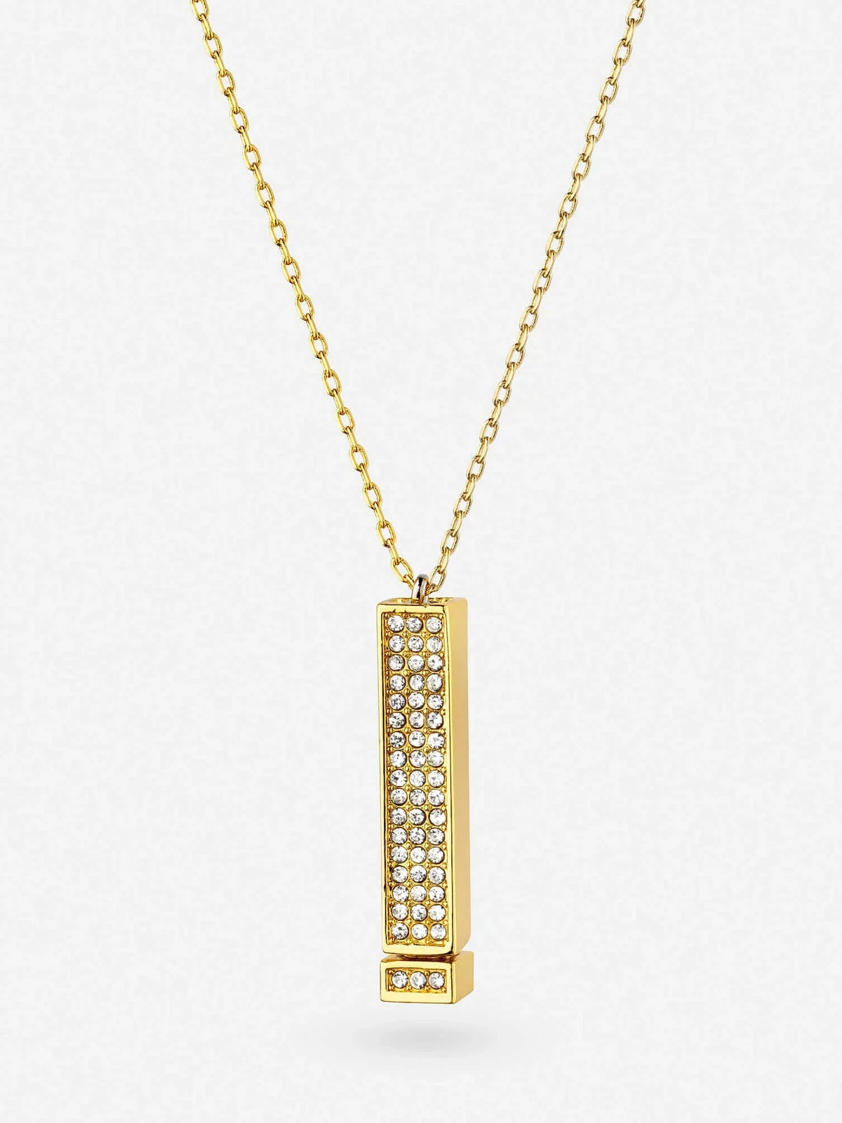 Bea | Halsband med ”I Love You”-hänge, guld
