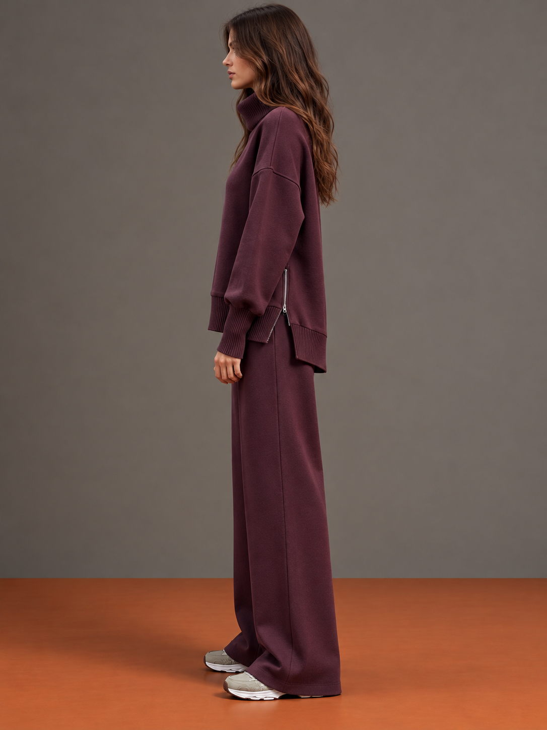 Séverine - Ensemble Sweat Ample et Pantalon Droit