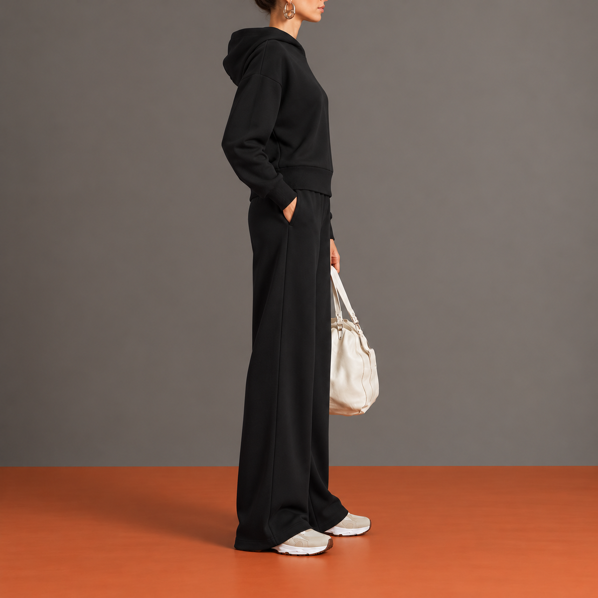 Clothilde - Ensemble à Capuche et Pantalon Large