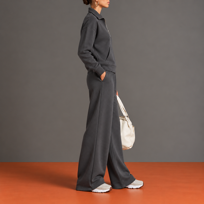 Jehanne - Ensemble Demi-Zip et Poche Kangourou