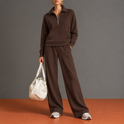 Jehanne - Ensemble Demi-Zip et Poche Kangourou