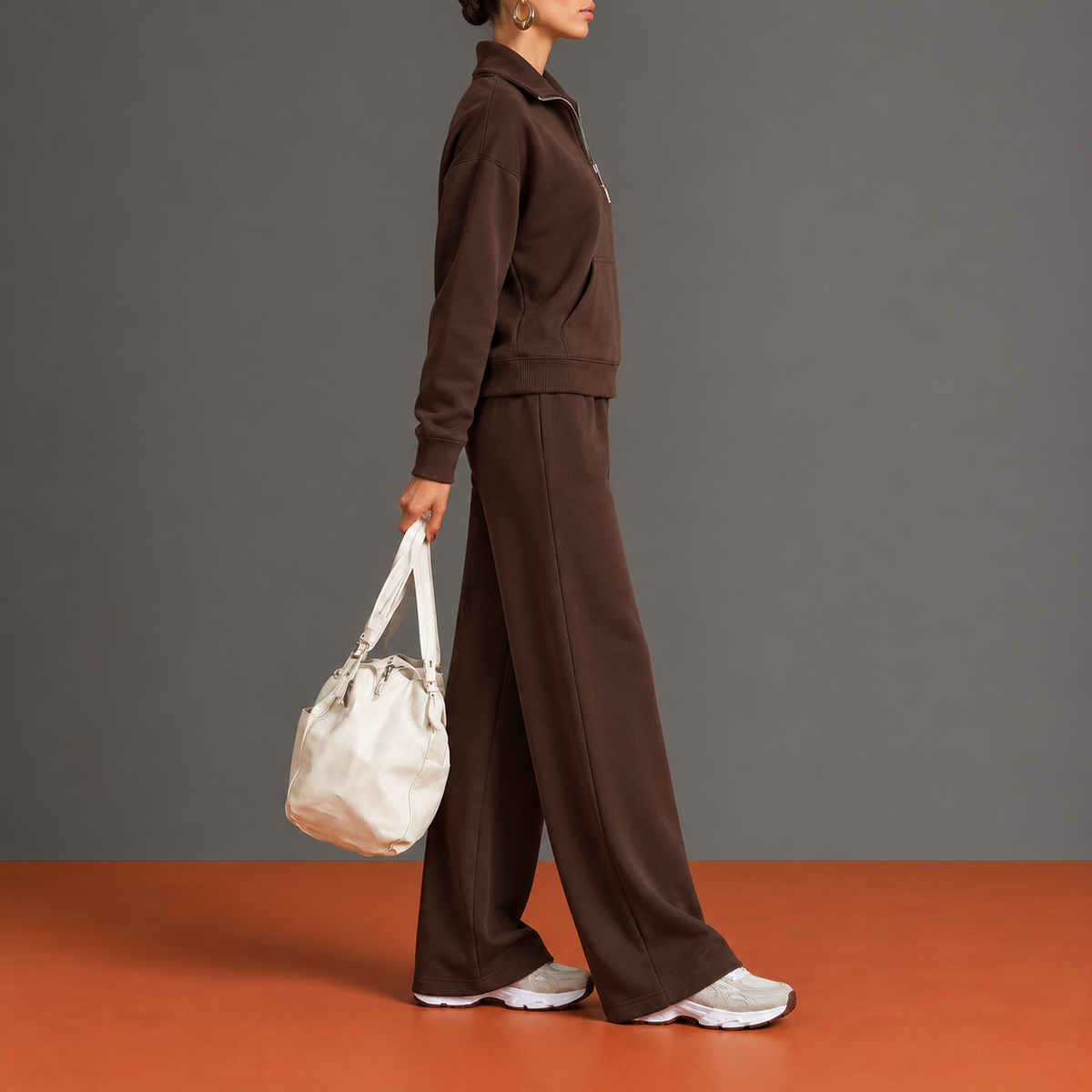 Jehanne - Ensemble Demi-Zip et Poche Kangourou