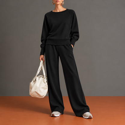 Marjolaine - Ensemble Encolure Large Arrondie et Manches Raglan