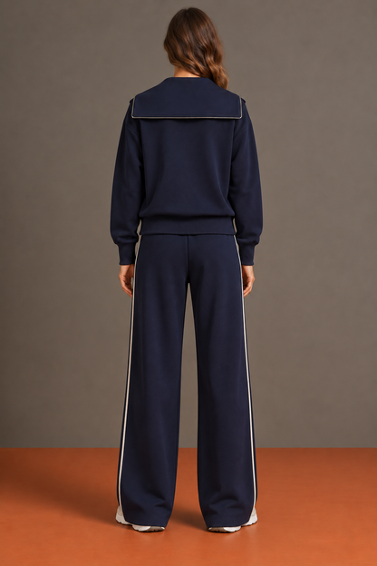 Béatrice - Ensemble Col Marin et Pantalon Large