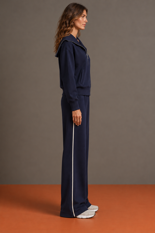 Béatrice - Ensemble Col Marin et Pantalon Large