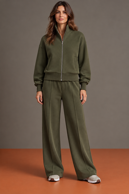 Victoire - Ensemble Bomber et Pantalon à Pli