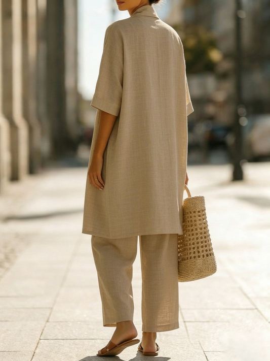 Bérénice | Ensemble Trois Pièces en Lin