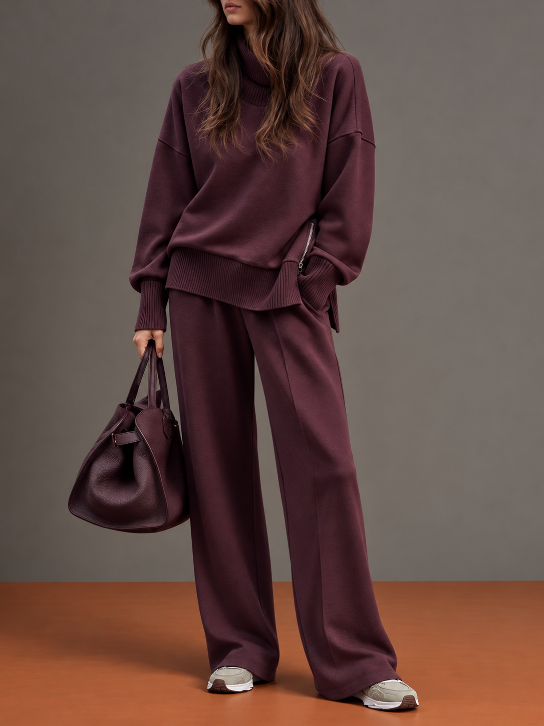 Séverine - Ensemble Sweat Ample et Pantalon Droit