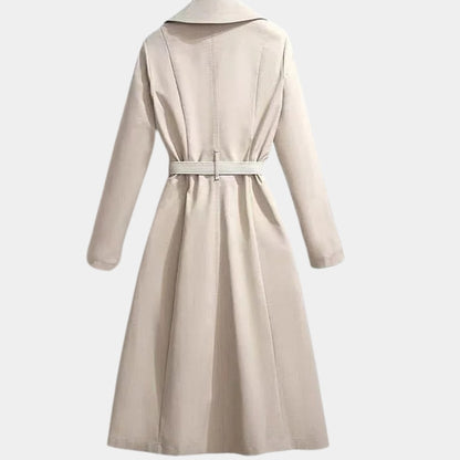 Fleurine - Trench Mi-Long Classique Ceinturé