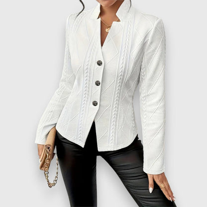 Lorette | Cardigan Texturé Boutonné