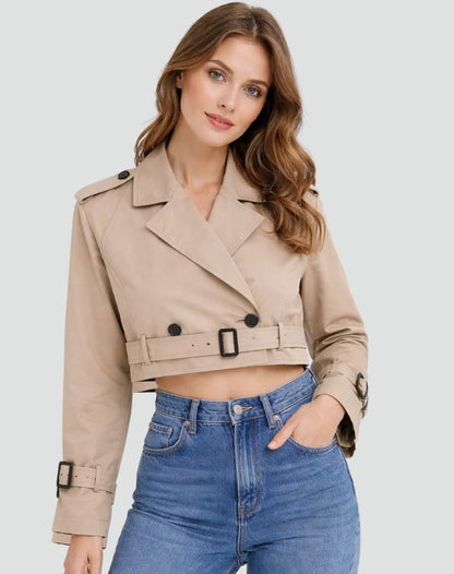 Ermeline - Trench Court Ceinturé