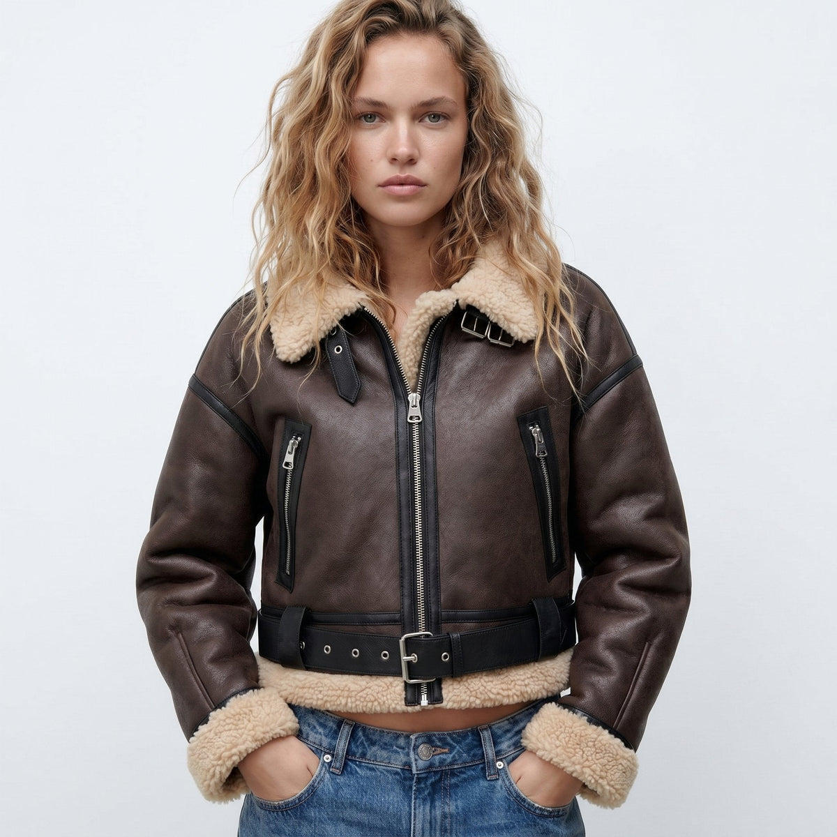 Véronique | Blouson Aviateur Court