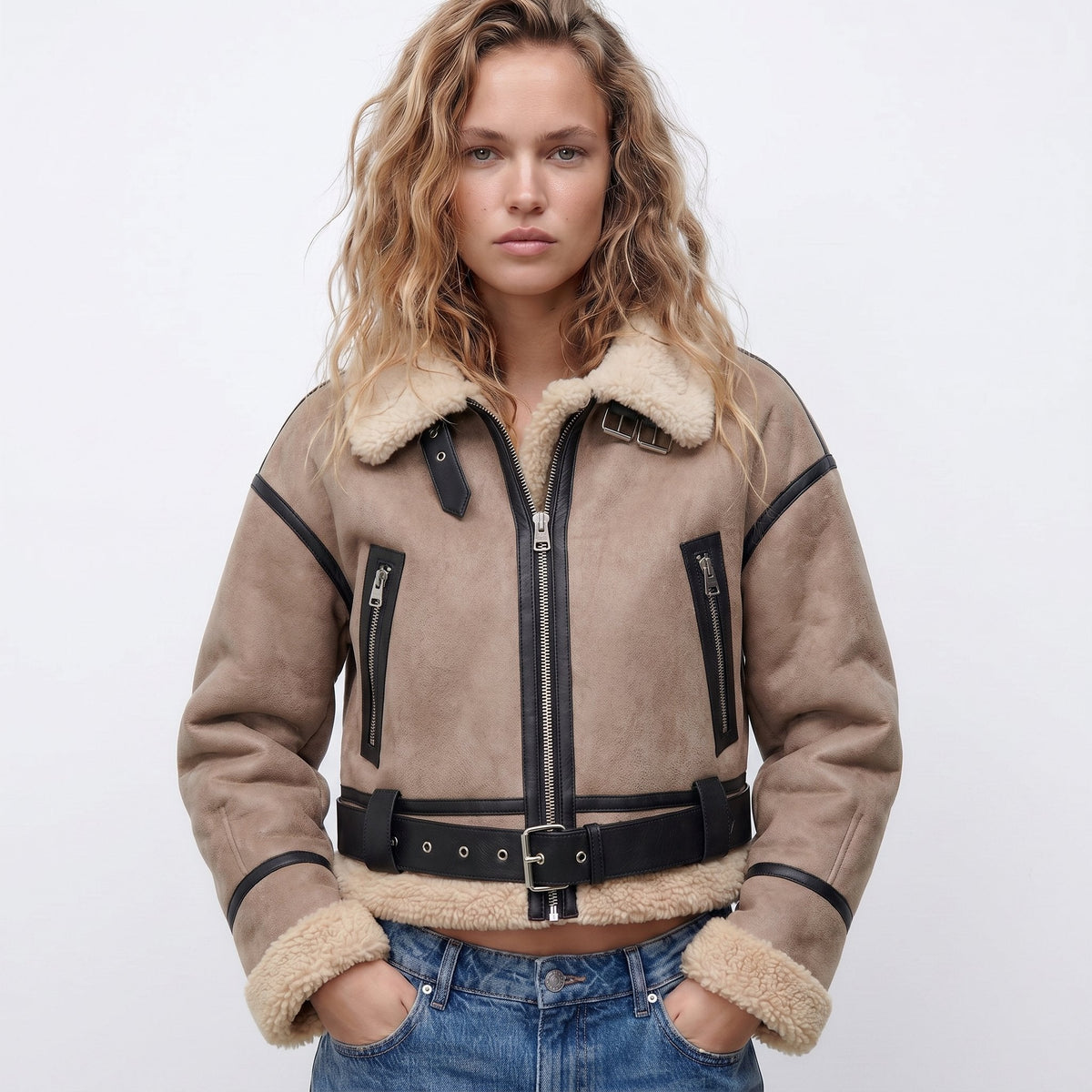 Véronique | Blouson Aviateur Court