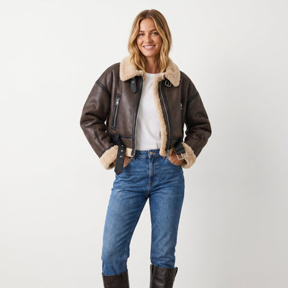 Véronique | Blouson Aviateur Court