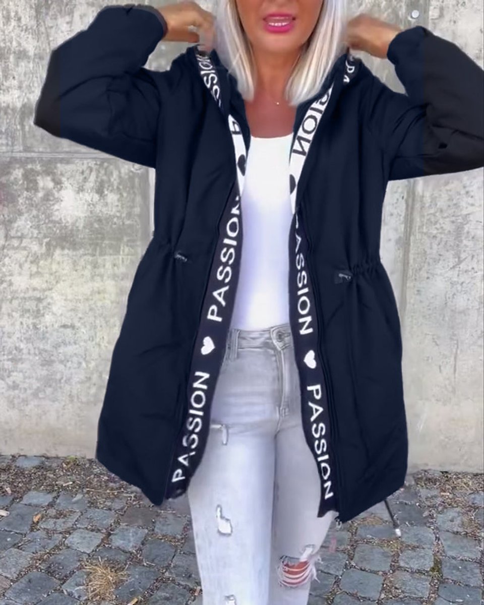 Edwige - Parka Mi-Longue à Capuche et Cordon Réglable