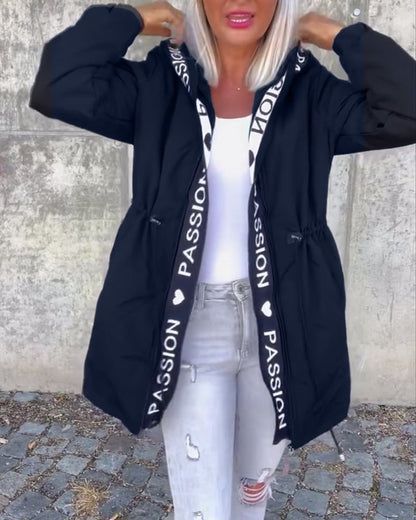 Edwige - Parka Mi-Longue à Capuche et Cordon Réglable