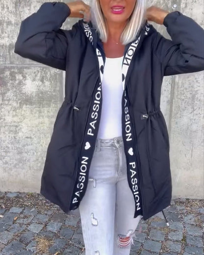 Edwige - Parka Mi-Longue à Capuche et Cordon Réglable