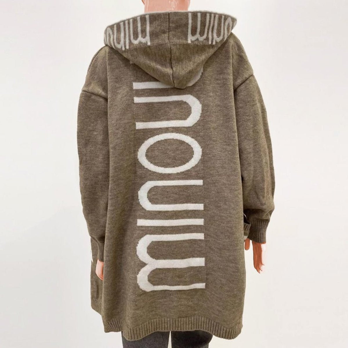 Ursule - Gilet en Maille à Capuche Ouvert
