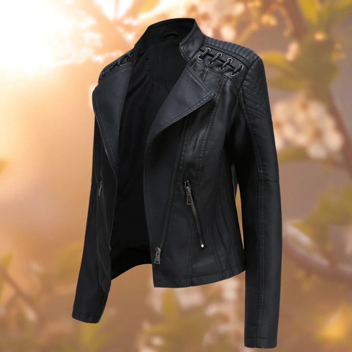 Valentine | Blouson Style Moto Zippé