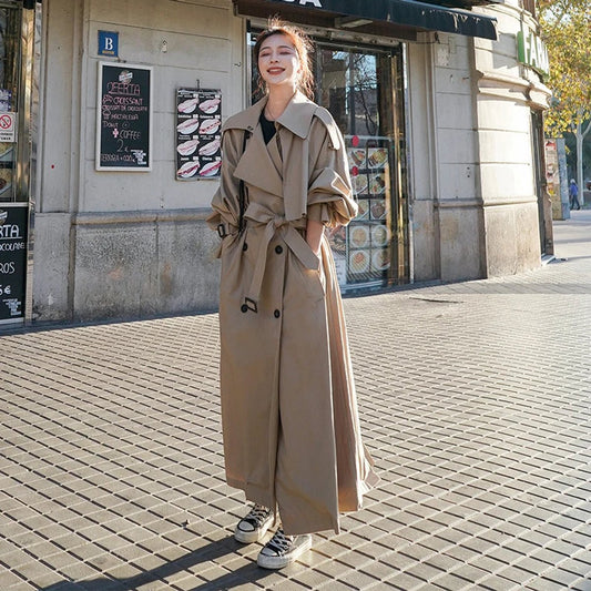 Léna | Trench Long Oversize Croisé