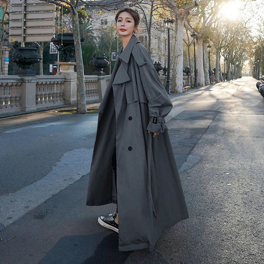 Léna | Trench Long Oversize Croisé