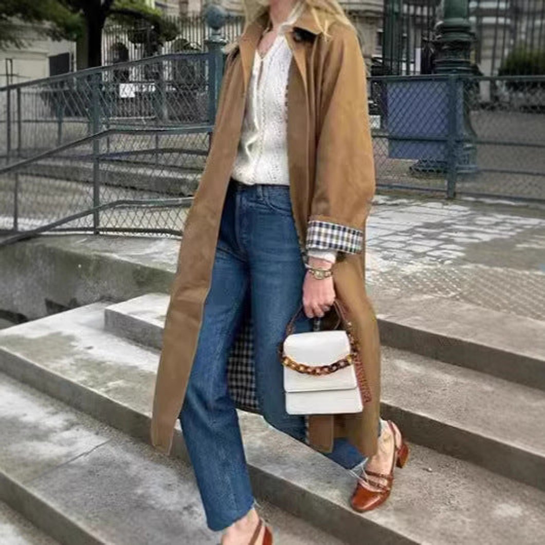 Lucie | Trench Long Raffiné Oversize