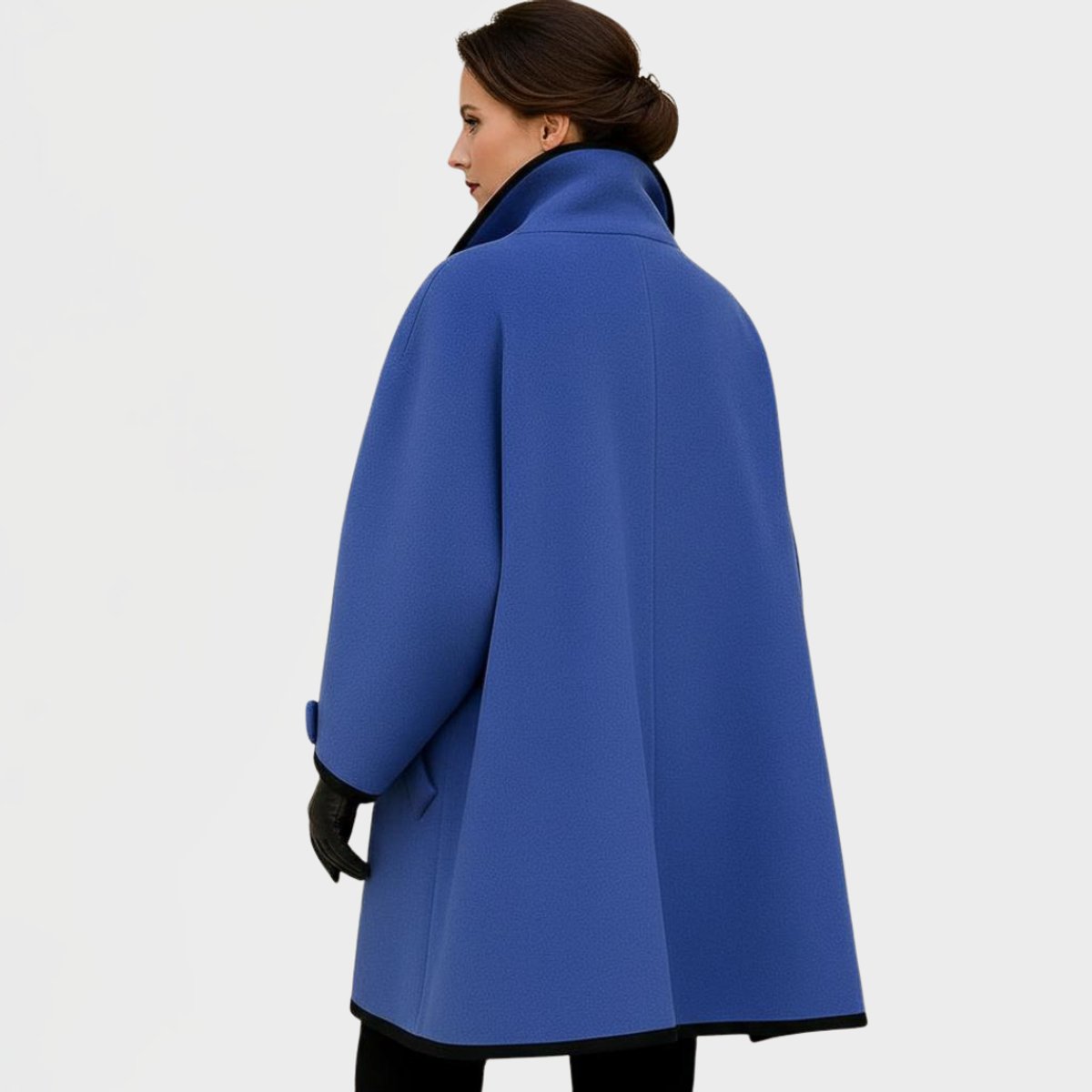 Flore | Manteau Oversize à Bordures Contrastées