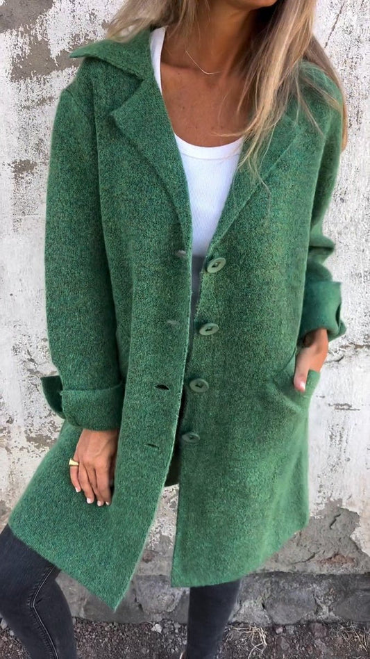 Lucille | Manteau Long Décontracté à Revers