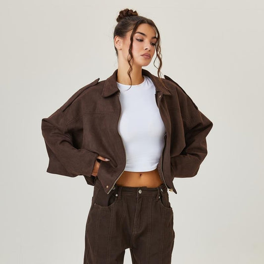 Louise | Blouson Bomber Oversize Décontracté