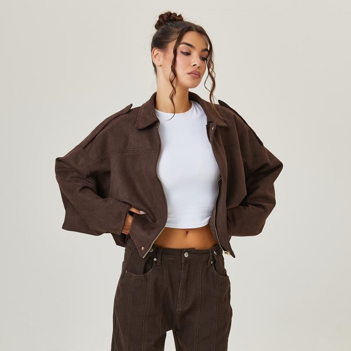 Louise | Blouson Bomber Oversize Décontracté