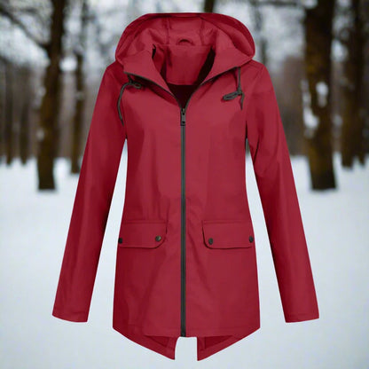 Lorraine | Imperméable Long à Capuche