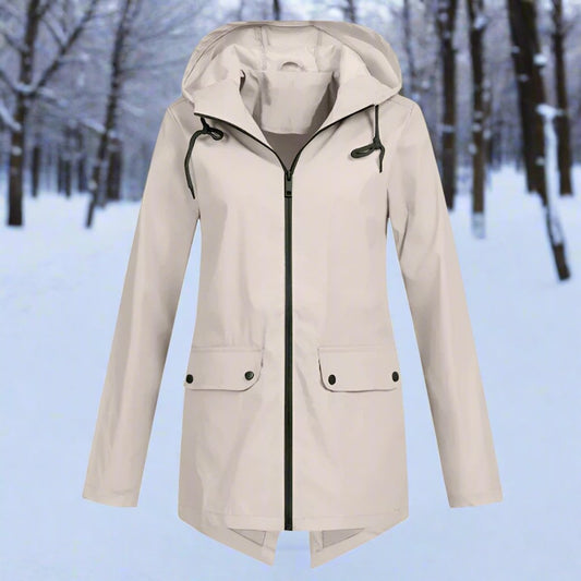 Lorraine | Imperméable Long à Capuche