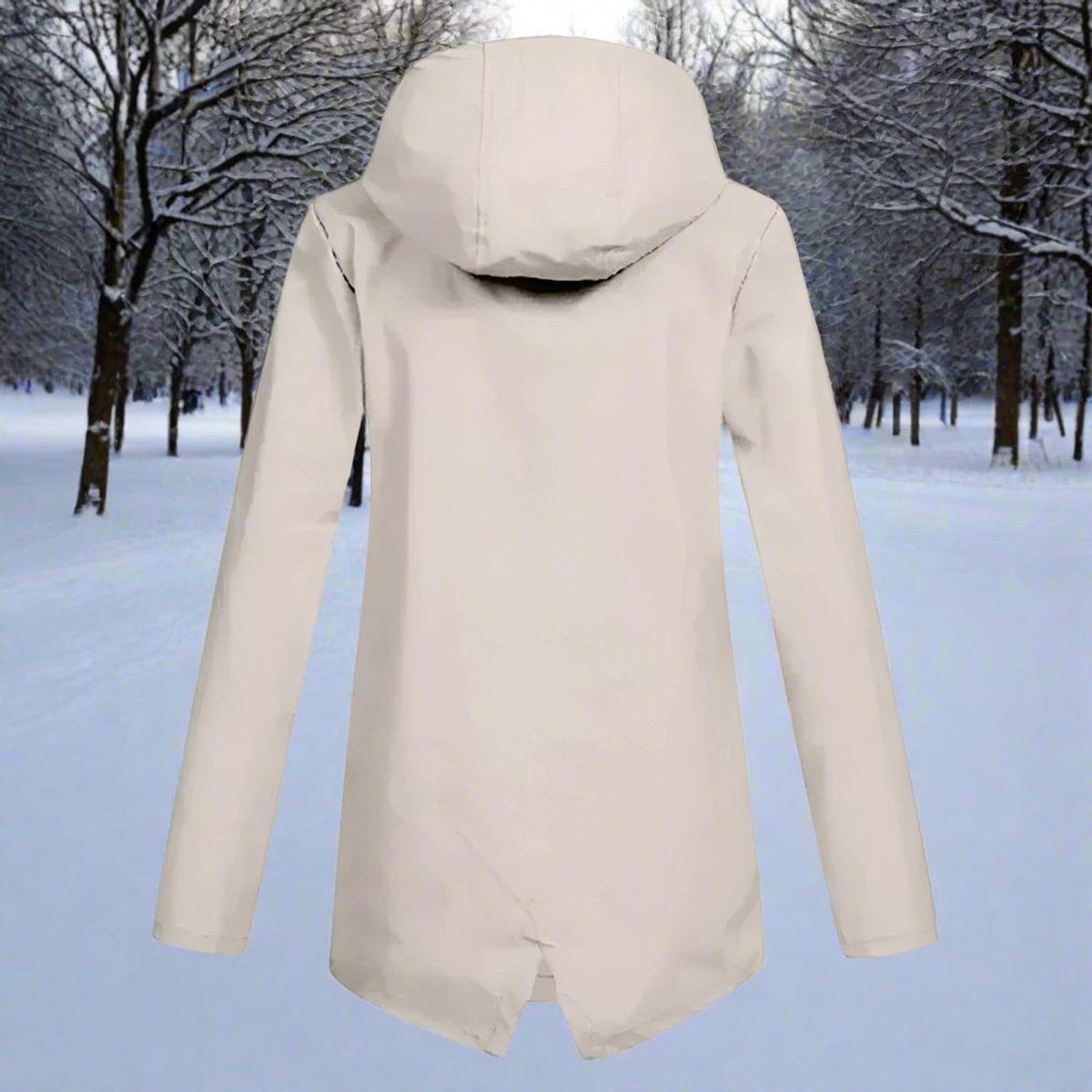 Lorraine | Imperméable Long à Capuche
